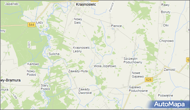 mapa Wola Włościańska, Wola Włościańska na mapie Targeo