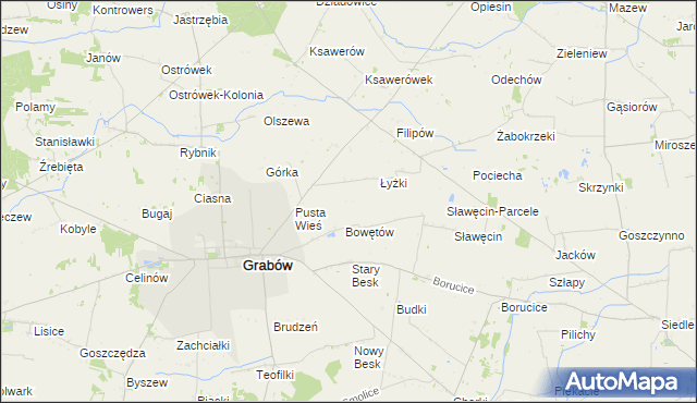 mapa Żaczki, Żaczki na mapie Targeo