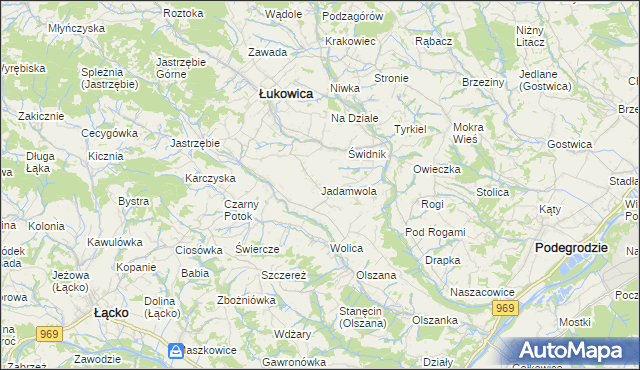 mapa Jadamwola, Jadamwola na mapie Targeo