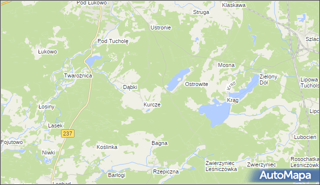 mapa Konewki, Konewki na mapie Targeo
