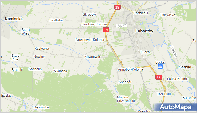 mapa Nowodwór-Piaski, Nowodwór-Piaski na mapie Targeo