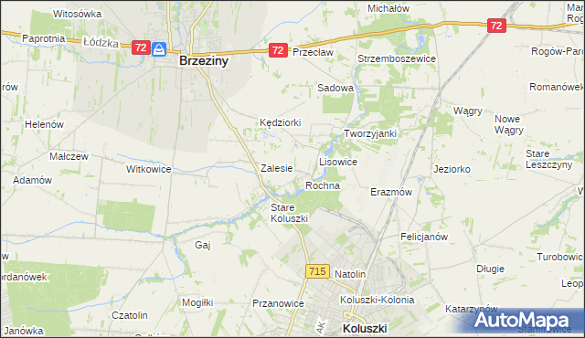 mapa Ścibiorów, Ścibiorów na mapie Targeo