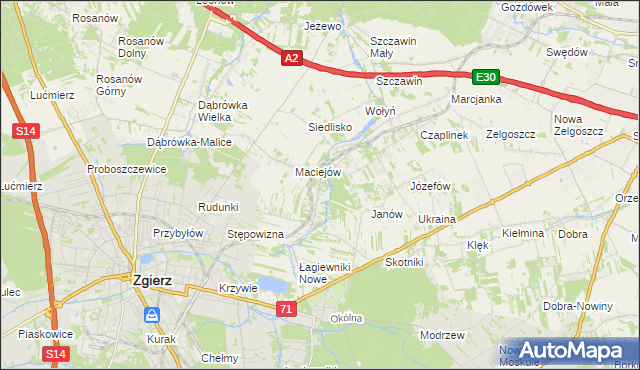 mapa Smardzew gmina Zgierz, Smardzew gmina Zgierz na mapie Targeo