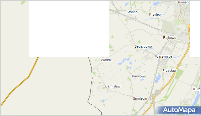 mapa Warnik, Warnik na mapie Targeo