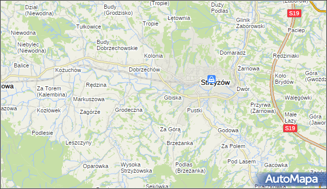 mapa Gbiska, Gbiska na mapie Targeo
