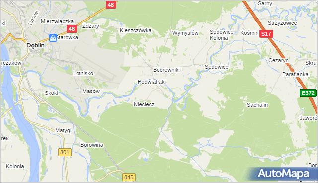 mapa Niebrzegów, Niebrzegów na mapie Targeo