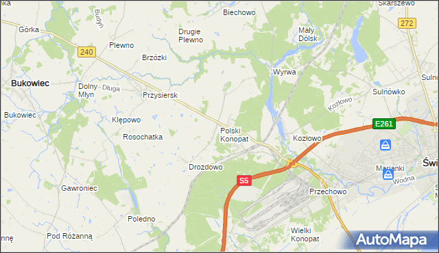 mapa Polski Konopat, Polski Konopat na mapie Targeo