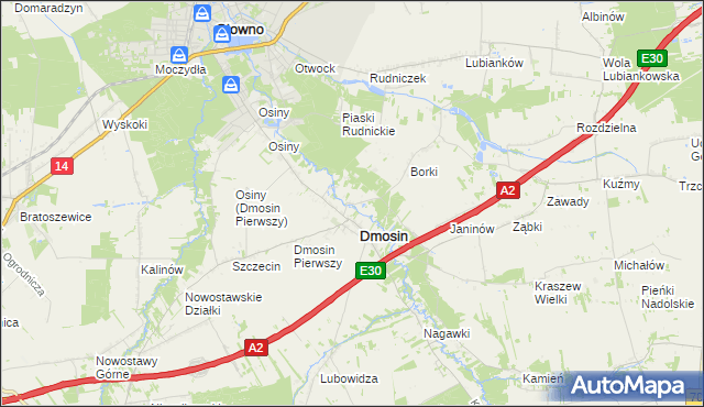 mapa Dmosin Drugi, Dmosin Drugi na mapie Targeo