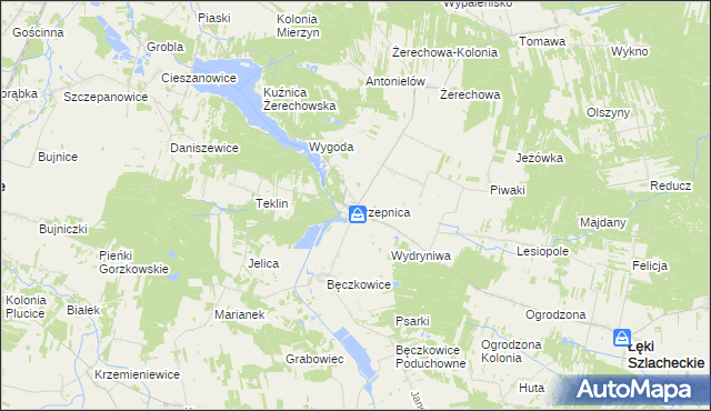 mapa Trzepnica, Trzepnica na mapie Targeo
