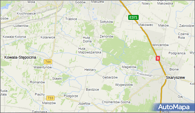 mapa Gębarzów-Kolonia, Gębarzów-Kolonia na mapie Targeo