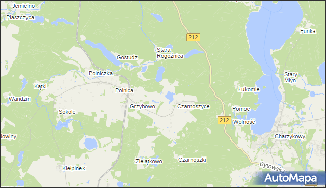 mapa Czarze, Czarze na mapie Targeo