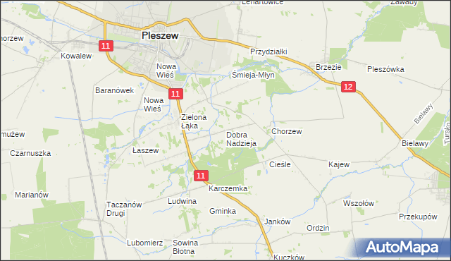 mapa Dobra Nadzieja, Dobra Nadzieja na mapie Targeo