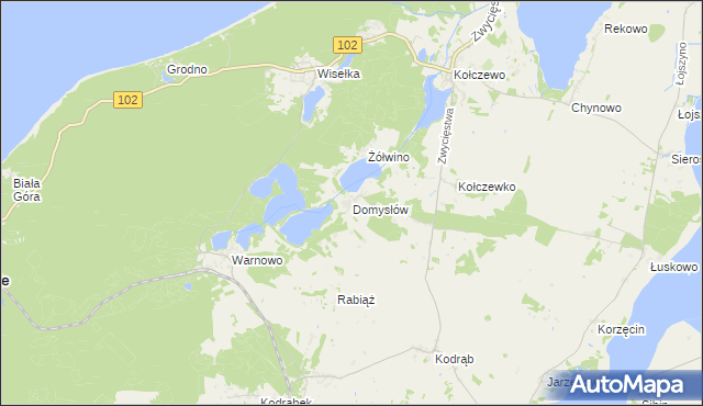 mapa Domysłów, Domysłów na mapie Targeo