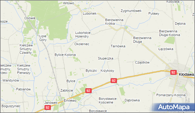 mapa Słupeczka, Słupeczka na mapie Targeo