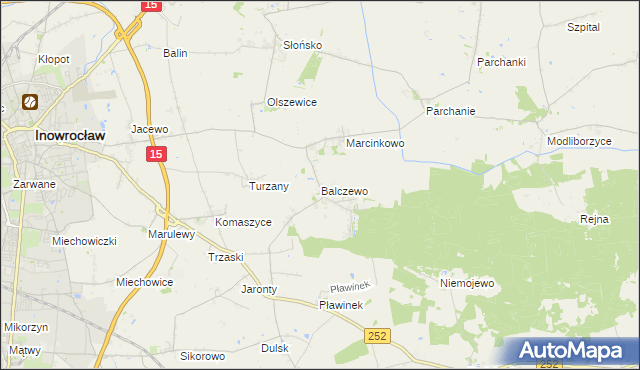 mapa Balczewo, Balczewo na mapie Targeo