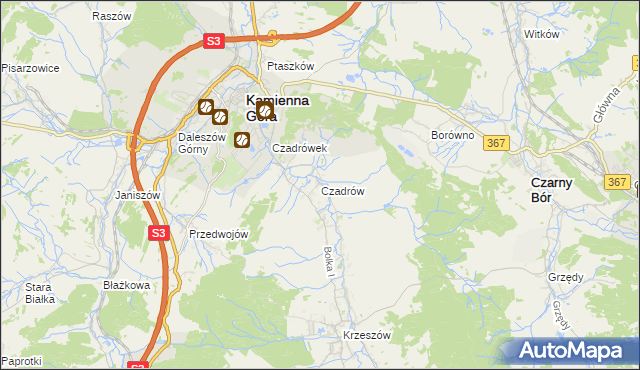 mapa Czadrów, Czadrów na mapie Targeo