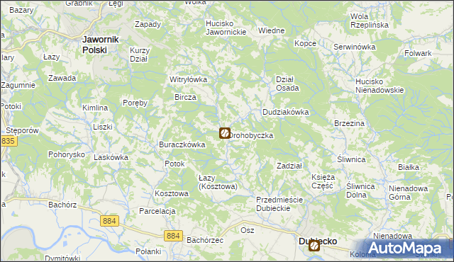 mapa Drohobyczka, Drohobyczka na mapie Targeo