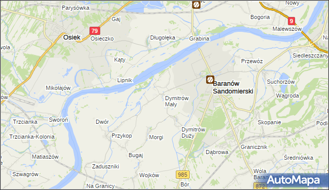 mapa Dymitrów Mały, Dymitrów Mały na mapie Targeo