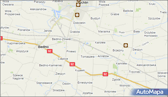 mapa Franciszków Nowy, Franciszków Nowy na mapie Targeo