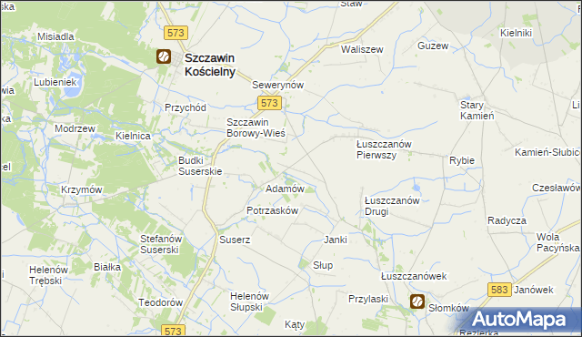 mapa Gołas, Gołas na mapie Targeo