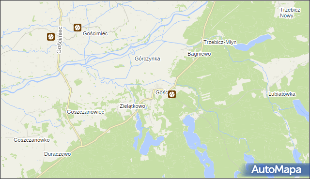 mapa Gościm, Gościm na mapie Targeo