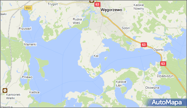 mapa Kal, Kal na mapie Targeo