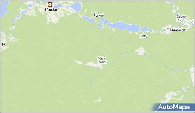 mapa Mały Borek, Mały Borek na mapie Targeo