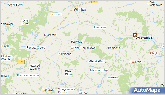 mapa Mieszki-Leśniki, Mieszki-Leśniki na mapie Targeo