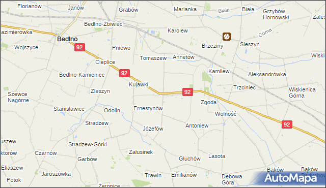 mapa Plecka Dąbrowa, Plecka Dąbrowa na mapie Targeo