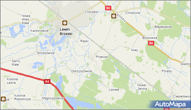 mapa Przecza, Przecza na mapie Targeo