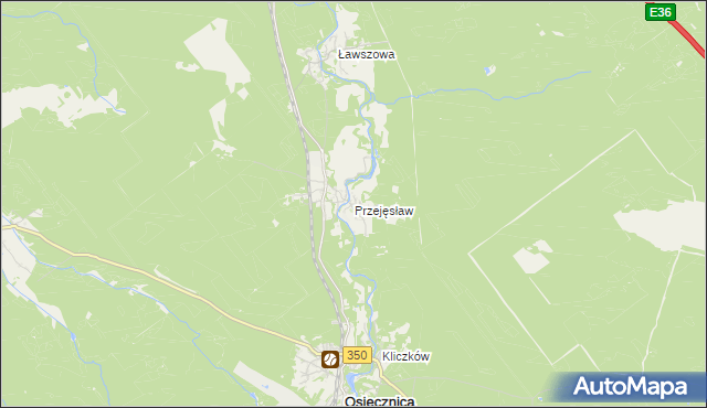 mapa Przejęsław, Przejęsław na mapie Targeo