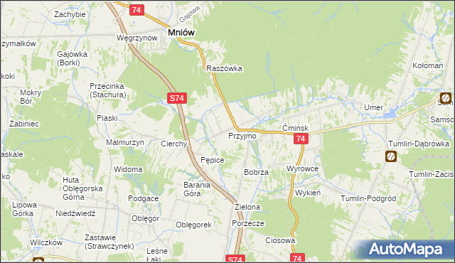 mapa Przyjmo, Przyjmo na mapie Targeo