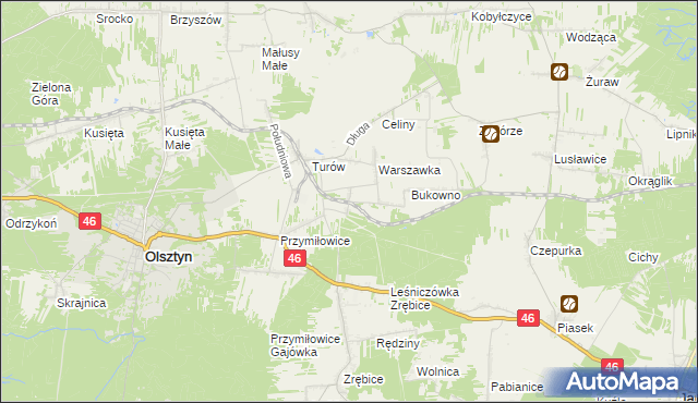 mapa Przymiłowice-Podgrabie, Przymiłowice-Podgrabie na mapie Targeo