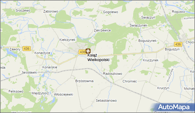 mapa Radoszkowo Drugie, Radoszkowo Drugie na mapie Targeo