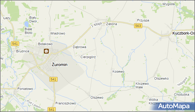 mapa Sadowo gmina Żuromin, Sadowo gmina Żuromin na mapie Targeo