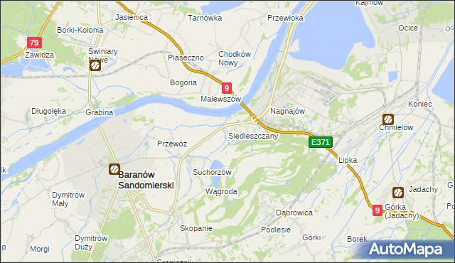 mapa Siedleszczany, Siedleszczany na mapie Targeo