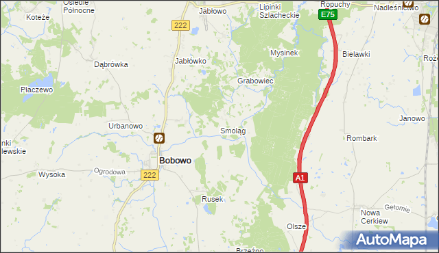 mapa Smoląg, Smoląg na mapie Targeo