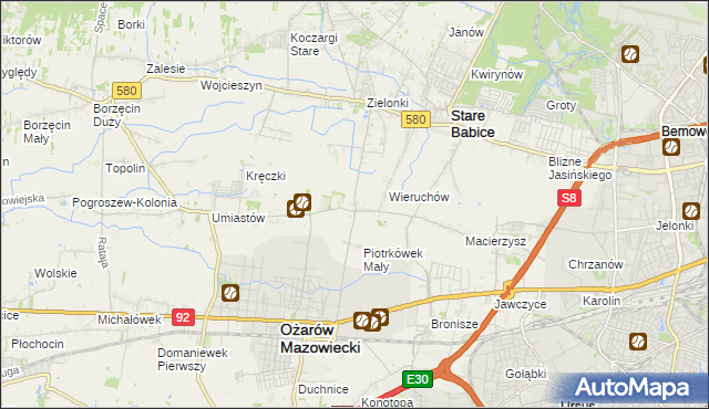 mapa Strzykuły, Strzykuły na mapie Targeo