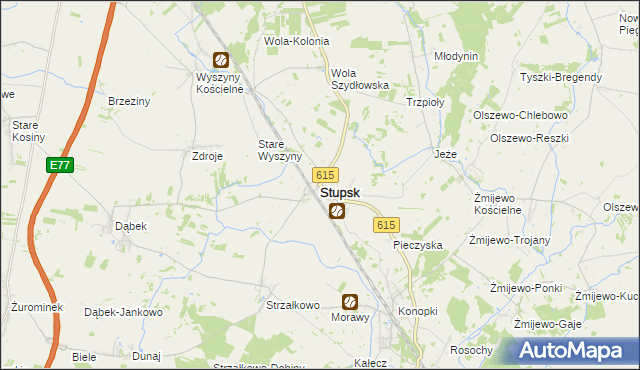 mapa Stupsk, Stupsk na mapie Targeo