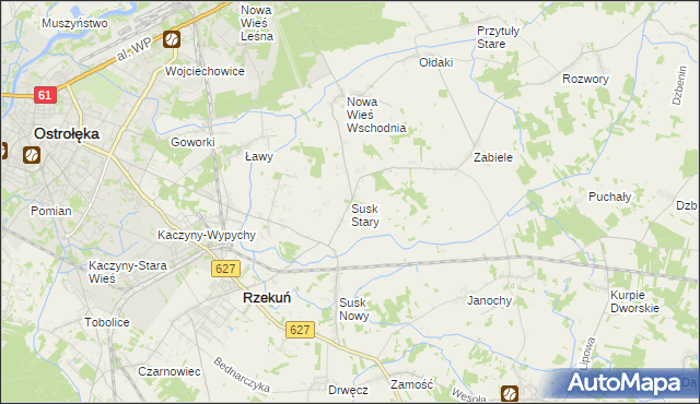 mapa Susk Stary, Susk Stary na mapie Targeo