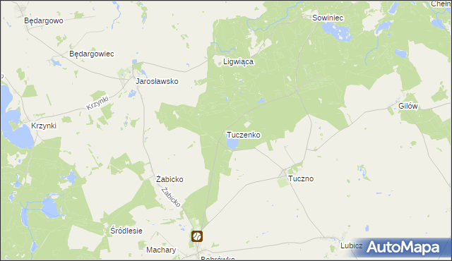 mapa Tuczenko, Tuczenko na mapie Targeo