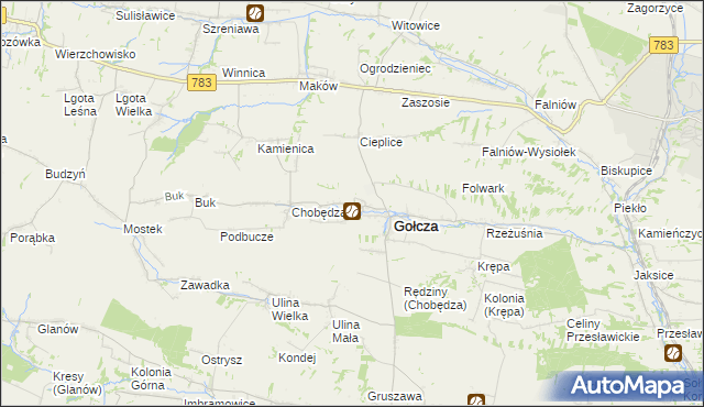 mapa Wielkanoc, Wielkanoc na mapie Targeo