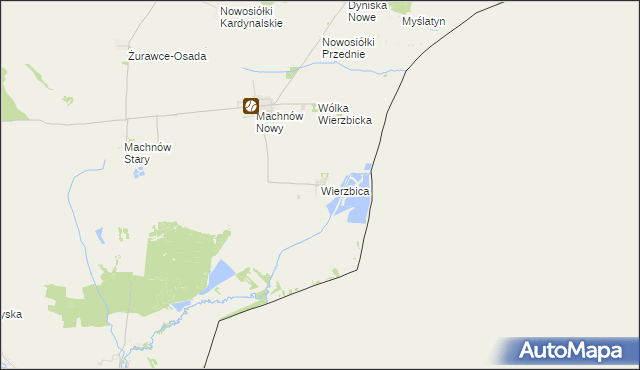 mapa Wierzbica gmina Lubycza Królewska, Wierzbica gmina Lubycza Królewska na mapie Targeo