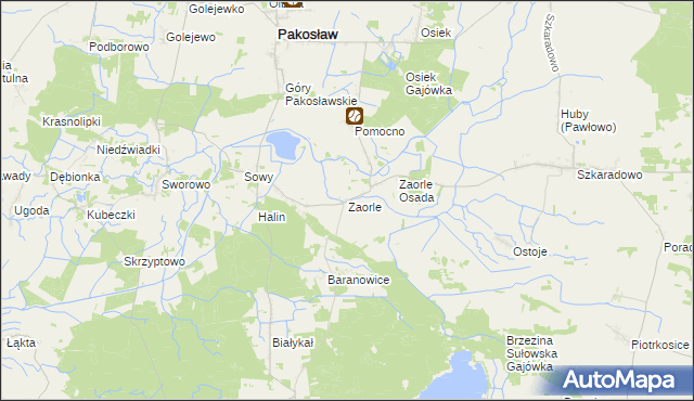 mapa Zaorle, Zaorle na mapie Targeo