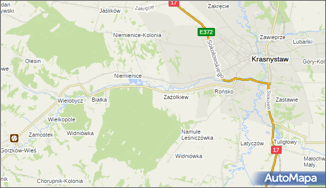 mapa Zażółkiew, Zażółkiew na mapie Targeo