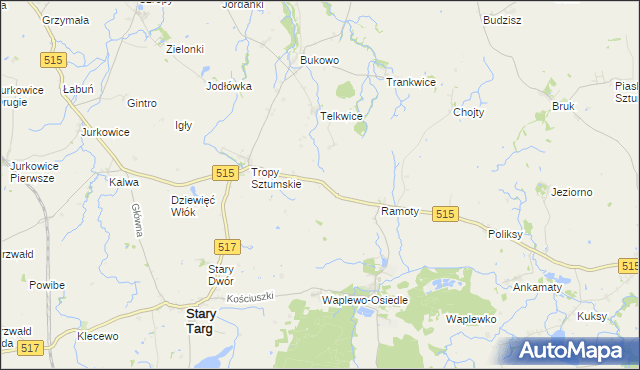 mapa Brzozówka gmina Stary Targ, Brzozówka gmina Stary Targ na mapie Targeo