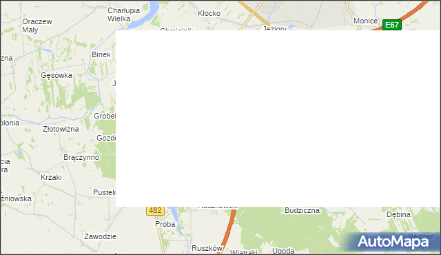 mapa Kuśnie, Kuśnie na mapie Targeo