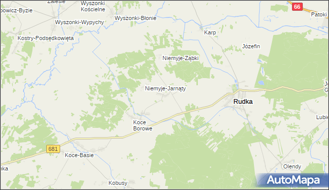 mapa Niemyje Nowe, Niemyje Nowe na mapie Targeo