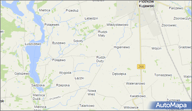 mapa Rudzk Duży, Rudzk Duży na mapie Targeo