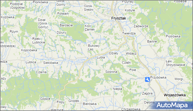 mapa Lubla, Lubla na mapie Targeo